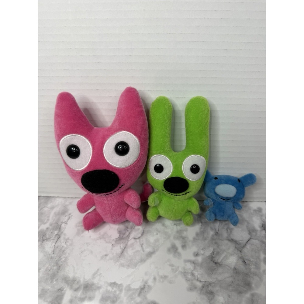 Hallmark Trio Of Pals 6" Hoops & Yoyo & Mini Blue Piddles Plush Set Collectable - Picture 12 of 12
